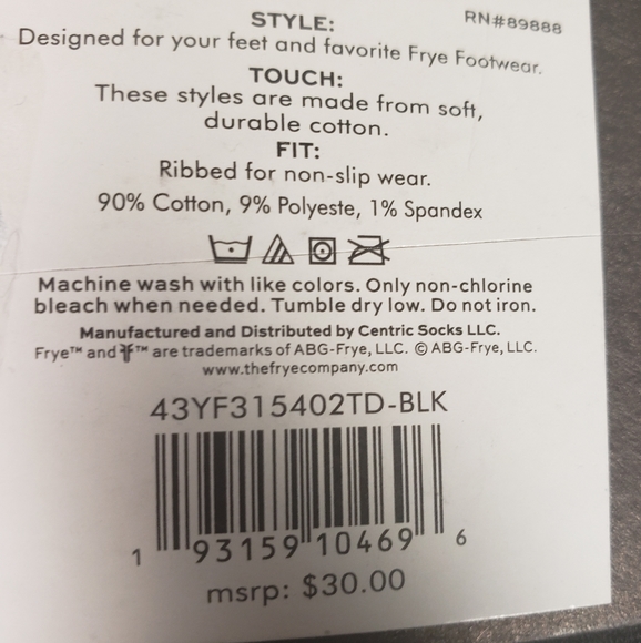 NWT Men's FRYE Camo 2 Pairs Boot Socks - Picture 5 of 5